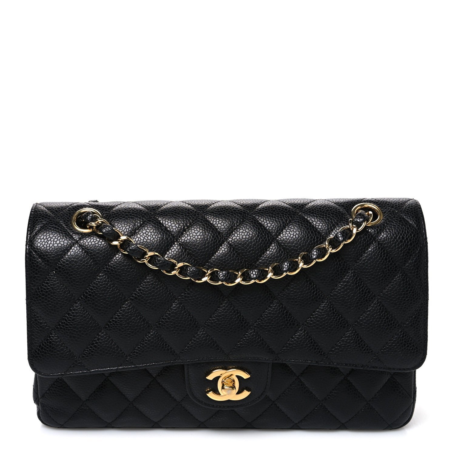 Chanel Caviar Quilted Medium Double Flap Black