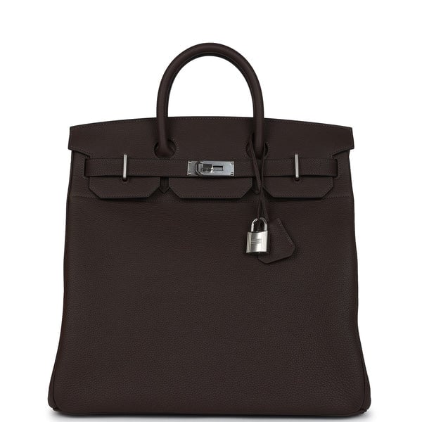 Hermes Pre-owned Hermes HAC Birkin 40 Ecorce Togo Palladium Hardware