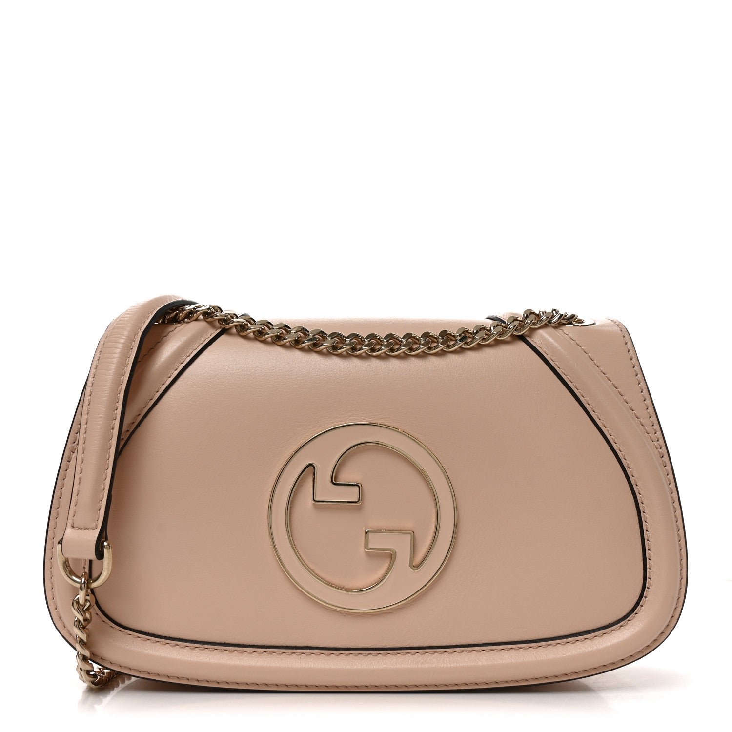 Gucci Calfskin Blondie Medium Shoulder Bag Pink