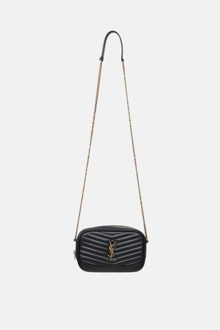 Saint Laurent Quilted Lou Mini Camera Bag