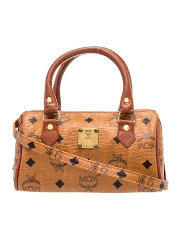 MCM Visetos Top Handle Bag