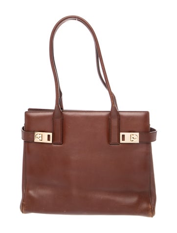 Leather Top Handle Bag