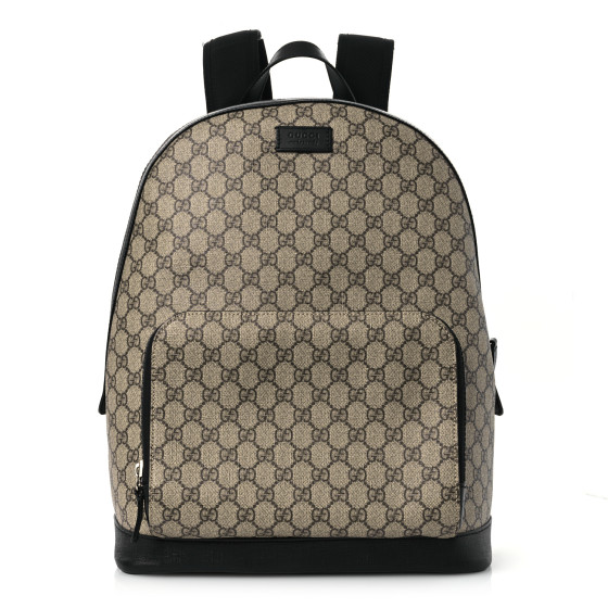 Gucci GG Supreme Monogram Medium Backpack Black