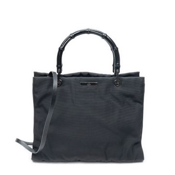 Canvas Bamboo Square Tote