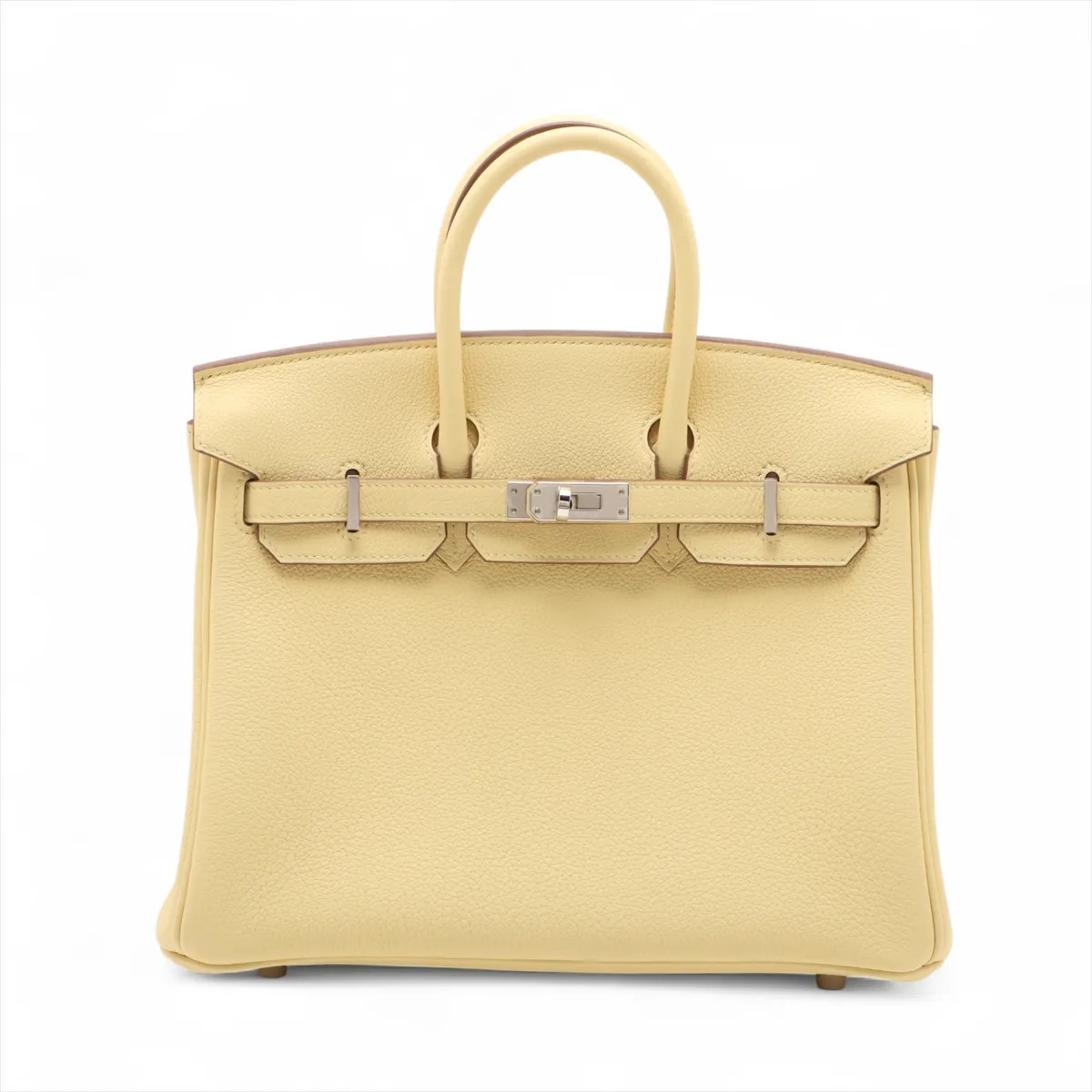 Hermès Birkin 25 Le Tournay Togo Jaune Poussin Silver Metal Fittings