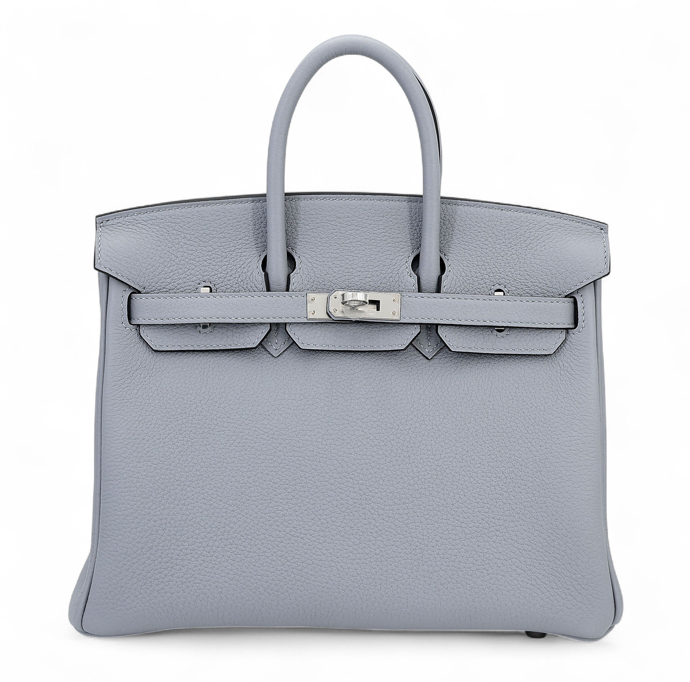 Hermes Brand New ( Rank N ) HERMÈS Birkin 25 Gris Pantin (P0) Togo Palladium hardware K (2025)