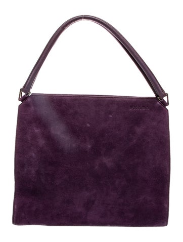 Suede Top Handle Bag