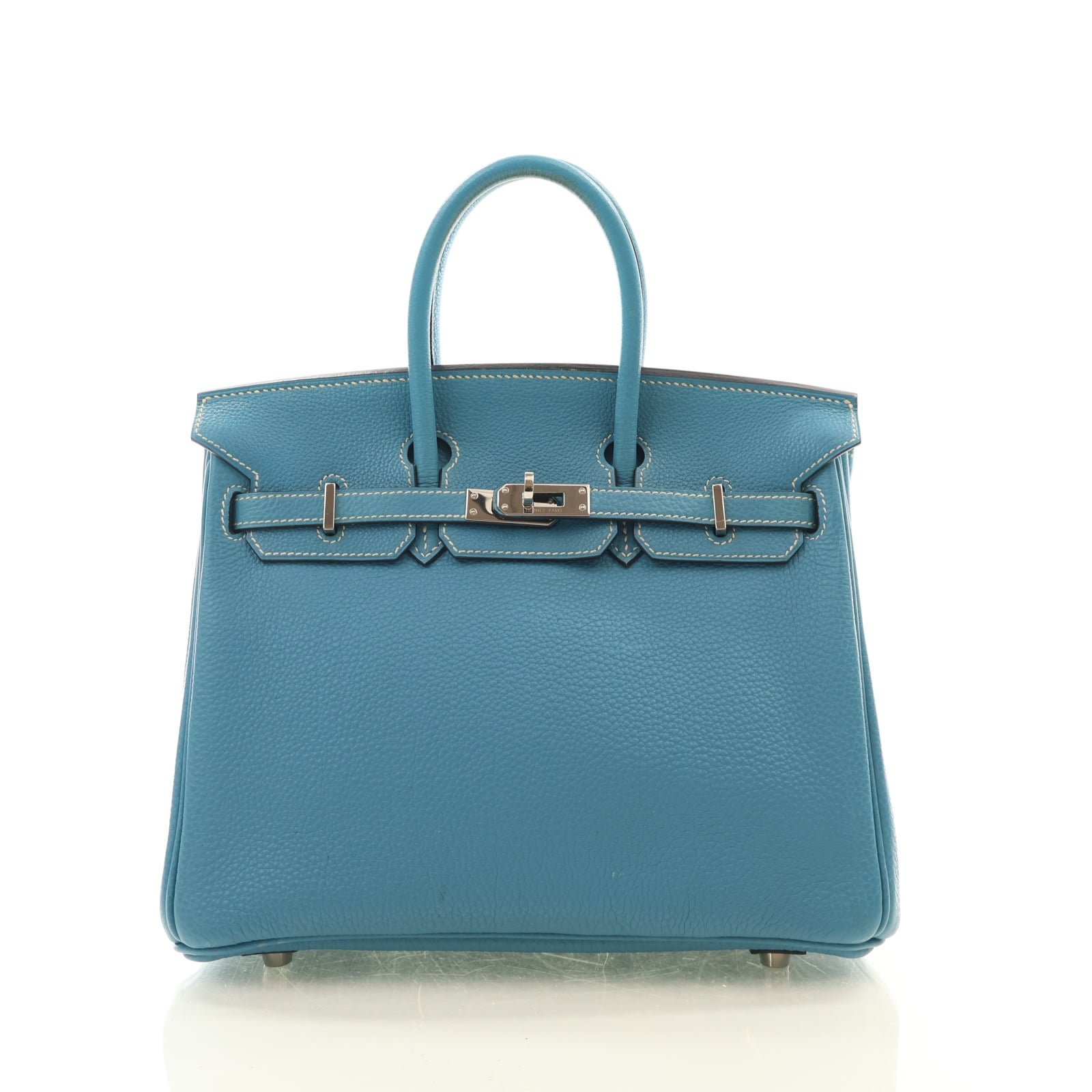 Hermes Bleu Jean Togo Birkin 25