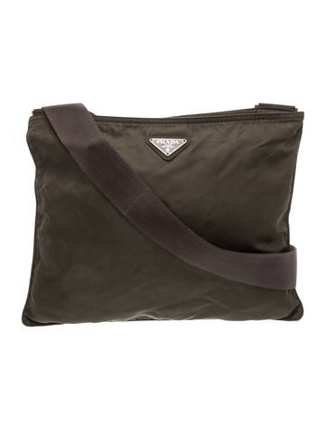 Enameled Metal Triangle Messenger Bag