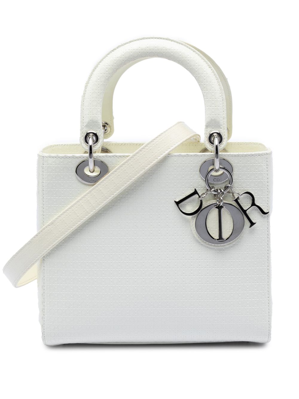 2017 Medium Patent Microcannage Lady Dior satchel
