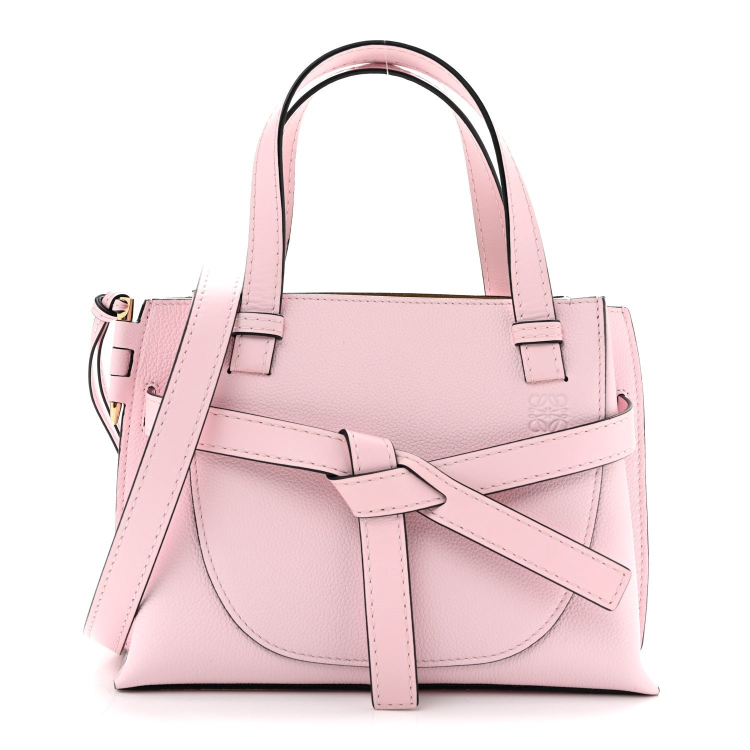 Loewe Calfskin Mini Gate Tote Icy Pink