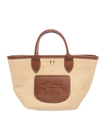 Raffia Top Handle Bag