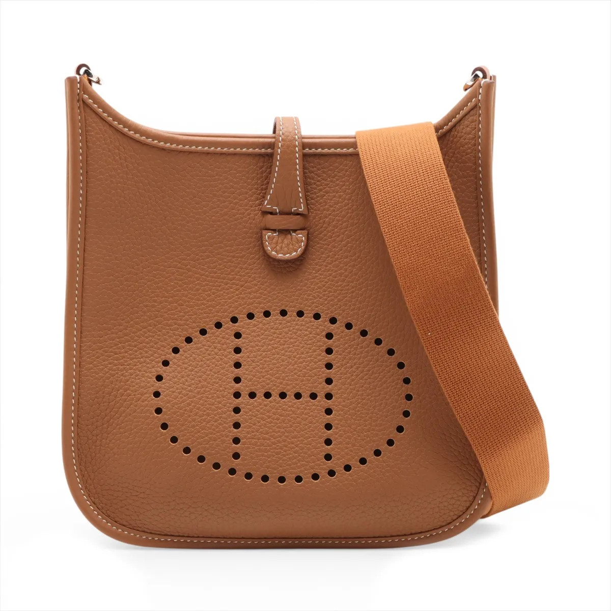 Hermès evelyn 3 23 Taurillon Clemence Gold Silver Metal Fittings