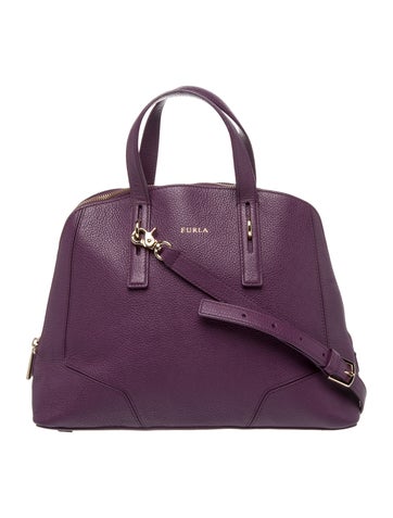 Leather Top Handle Bag