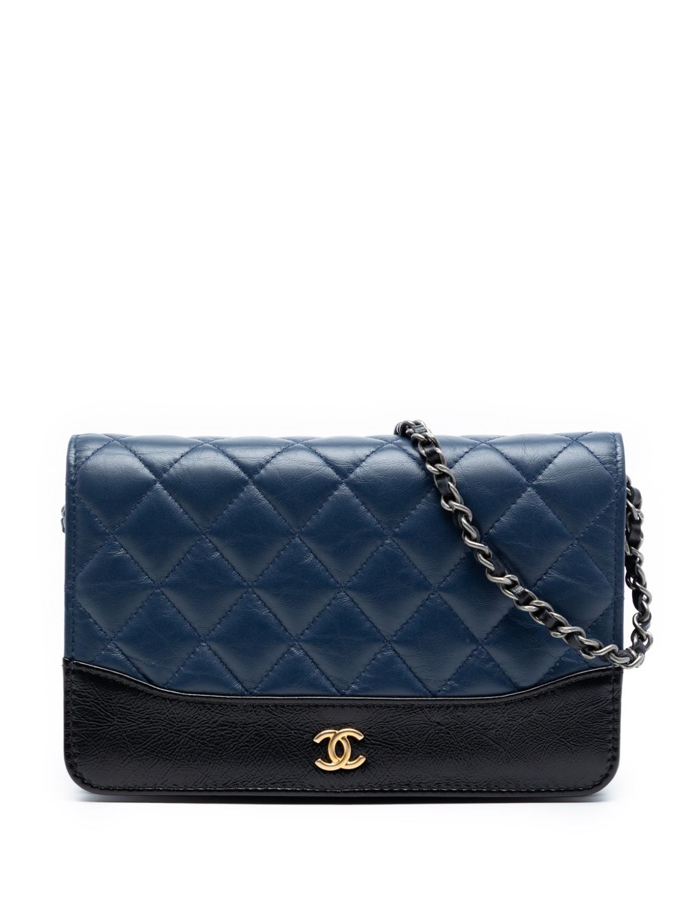 2018 Quilted Aged Calfskin Gabrielle Wallet On Chain crossbody bag