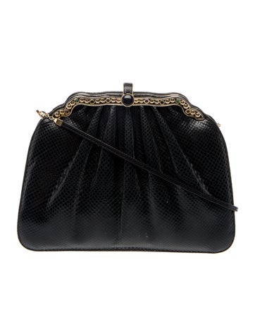 Embossed Leather Shoulder Bag