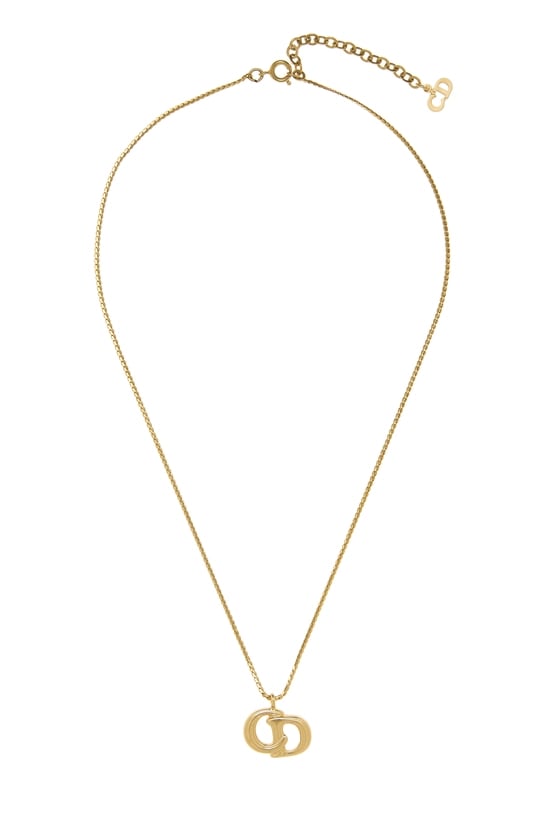 Gold 'CD' Necklace