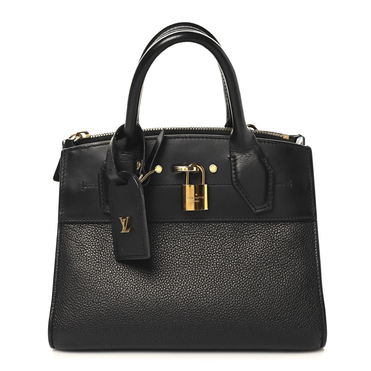 Louis Vuitton Calfskin City Steamer Mini Black