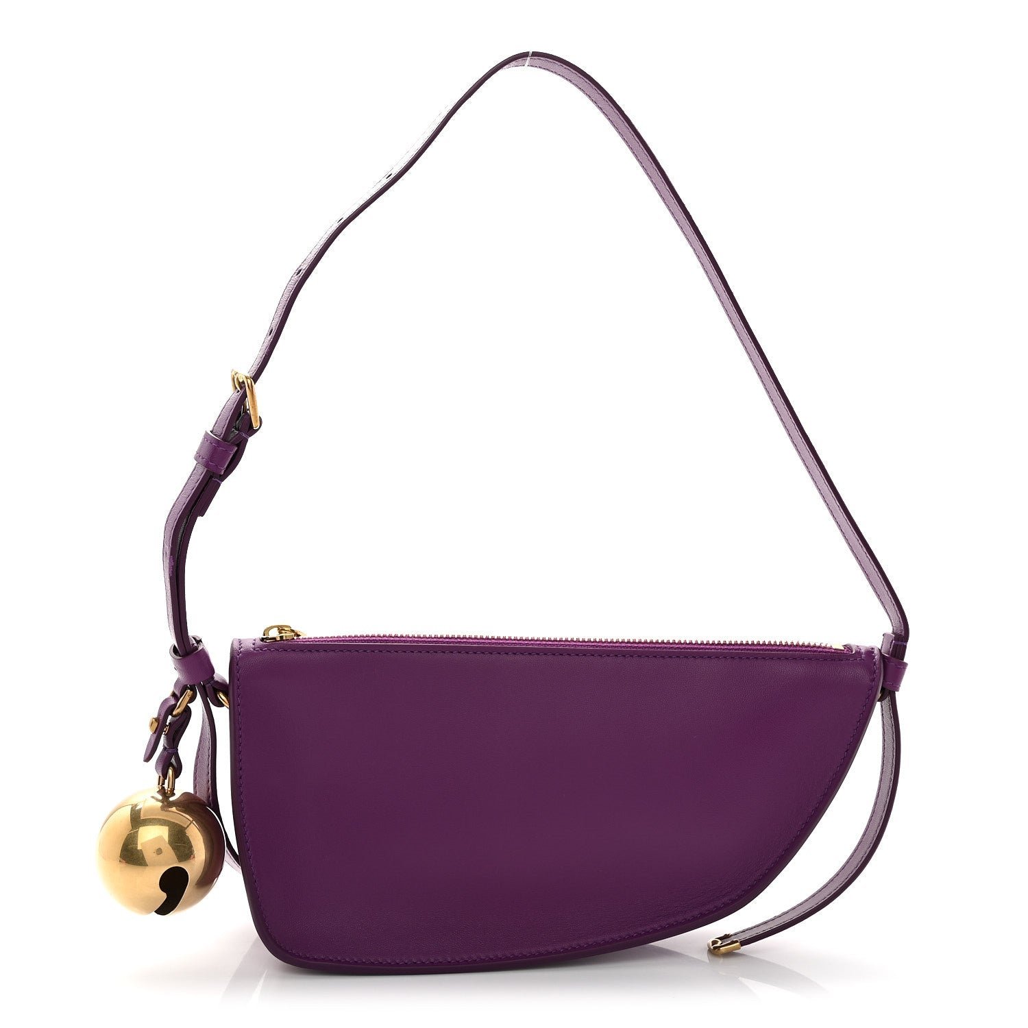 Burberry Calfskin Mini Shield Sling Bag Thistle