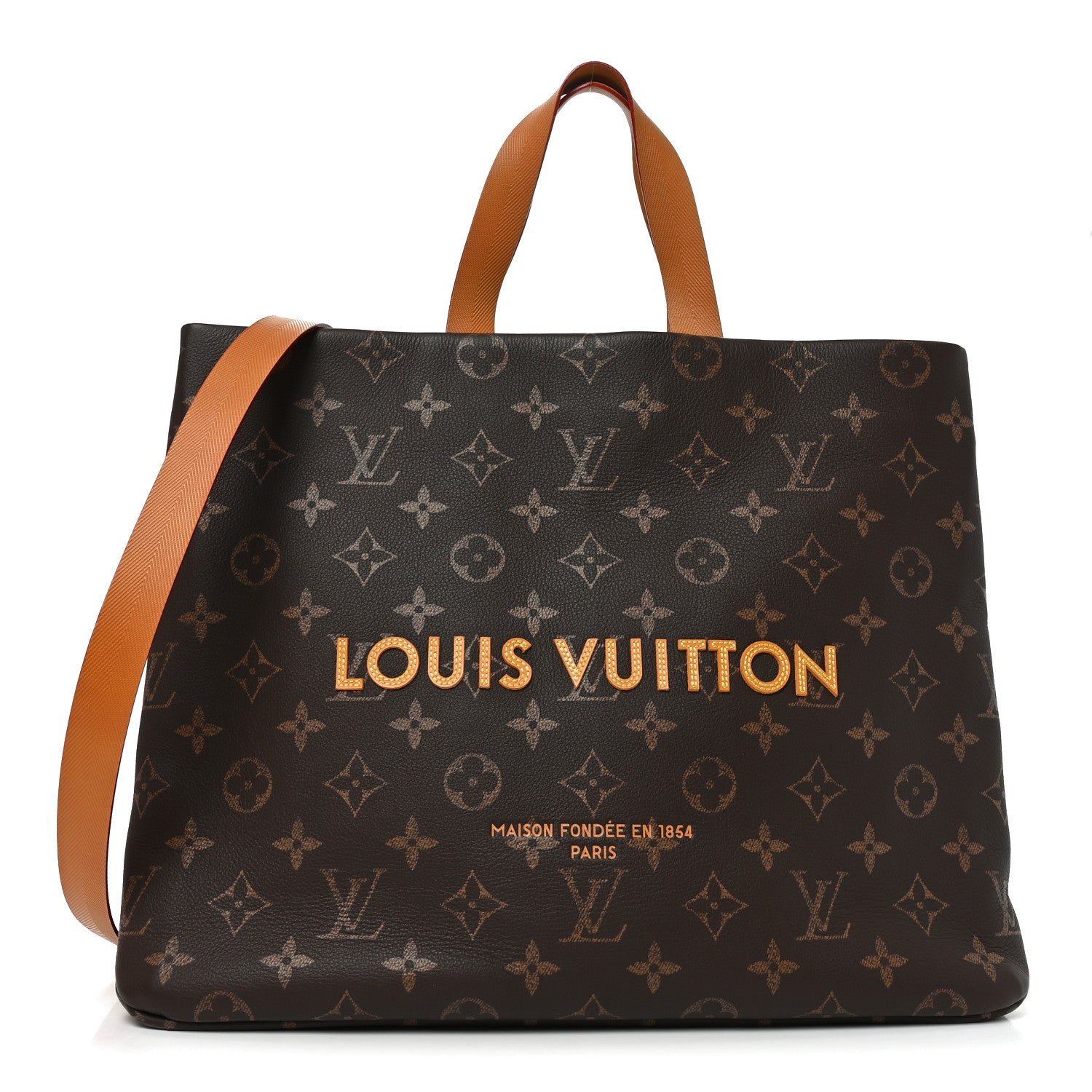 Louis Vuitton Calfskin Monogram Shopper Tote MM