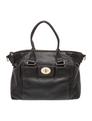 Leather Top Handle Bag
