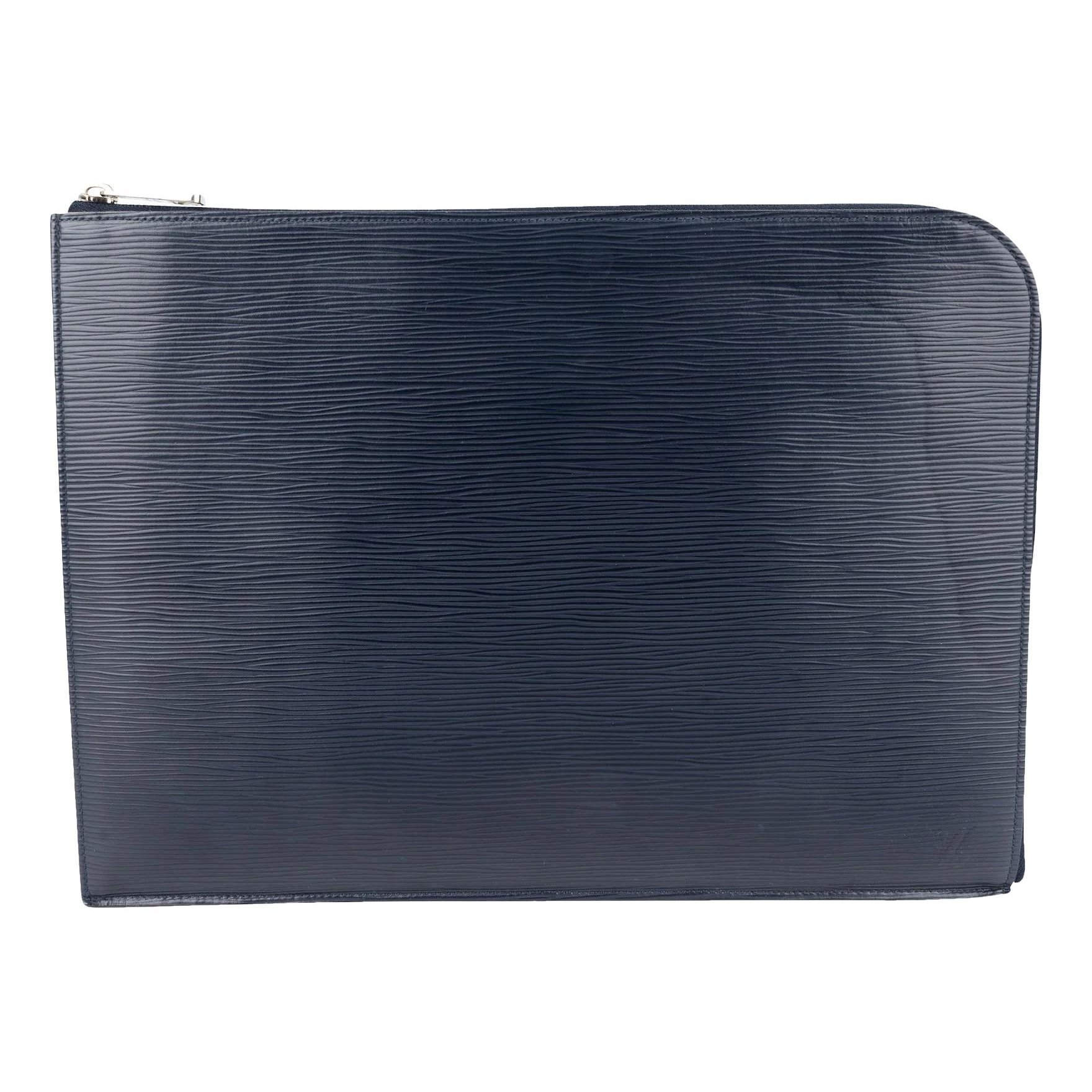Leather clutch bag