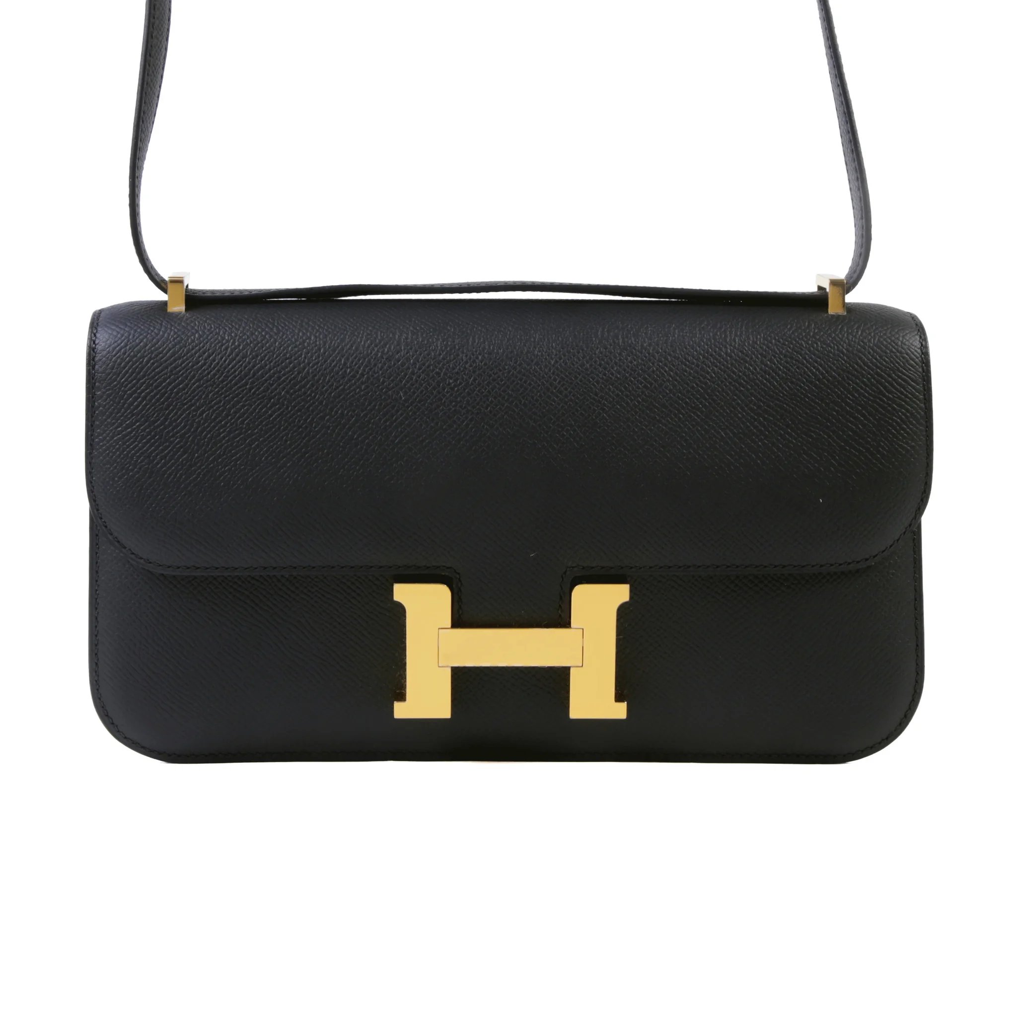 Brand New ( Rank N ) HERMÈS Constance Elan 2024 Noir (89) Epsom Gold hardware G (2026)