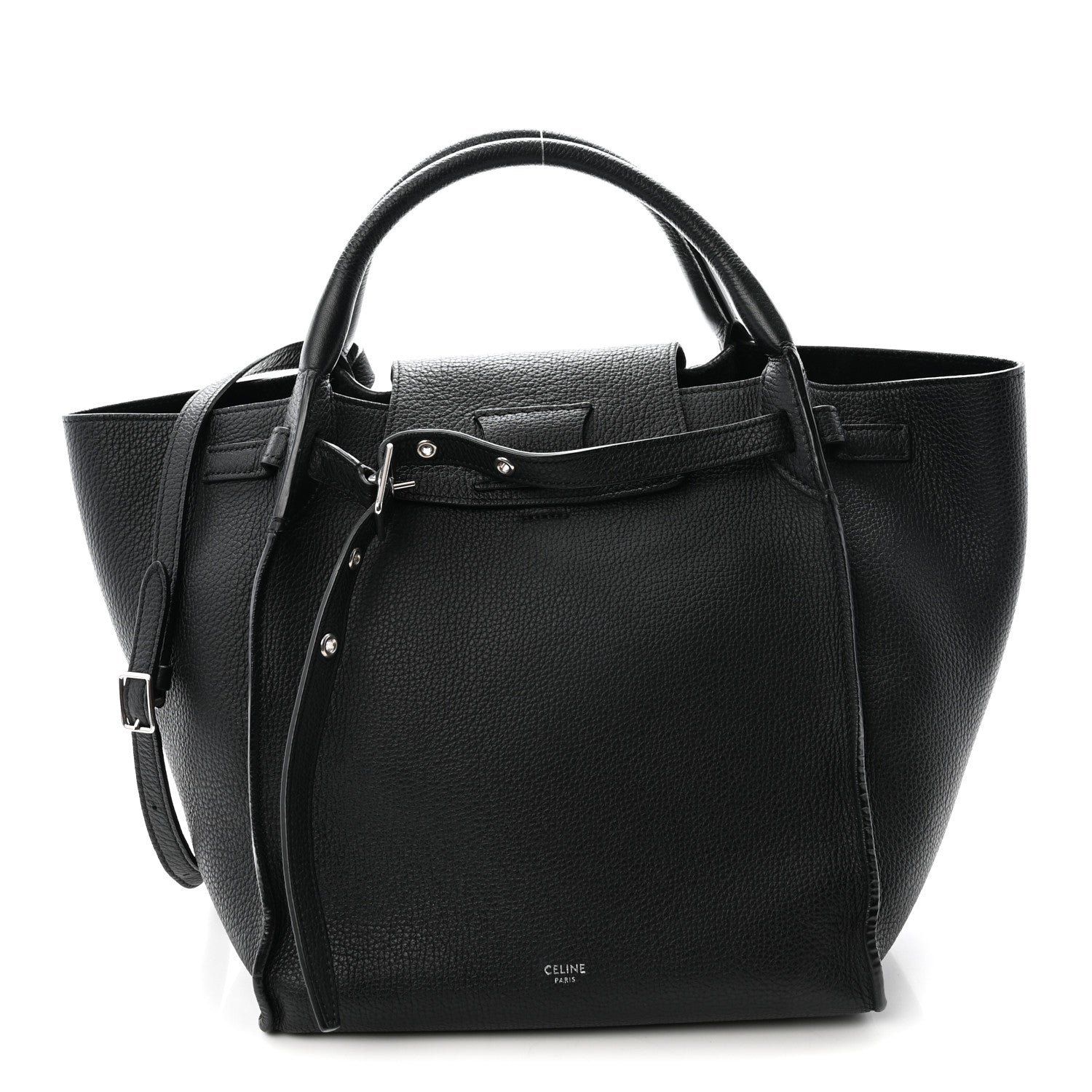 Celine Celine Supple Grained Calfskin Small Big Bag Black
