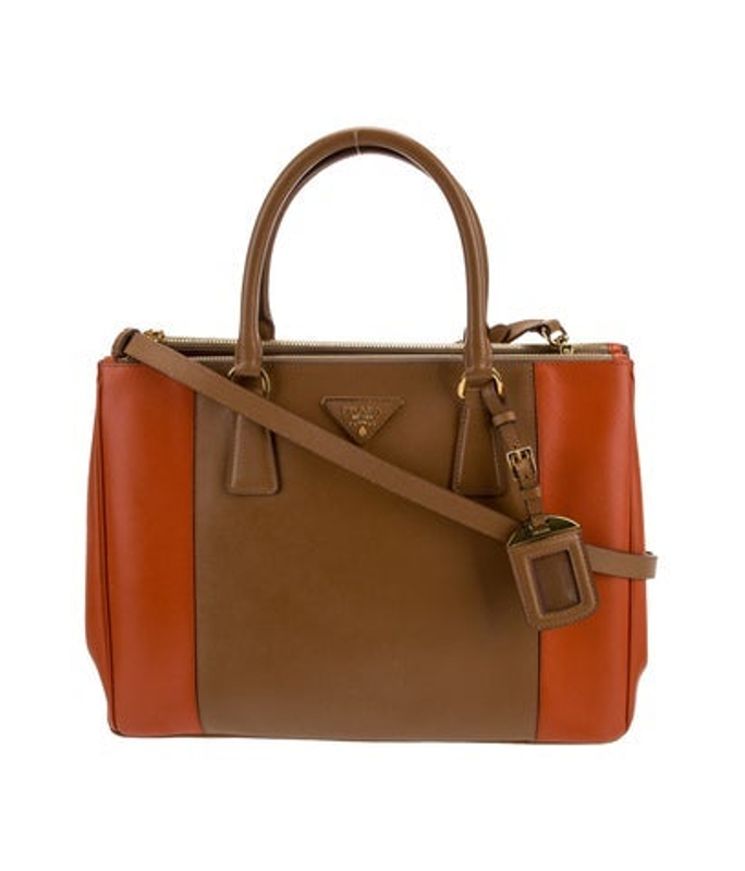 Prada Saffiano Lux Leather Galleria Double Zip Large