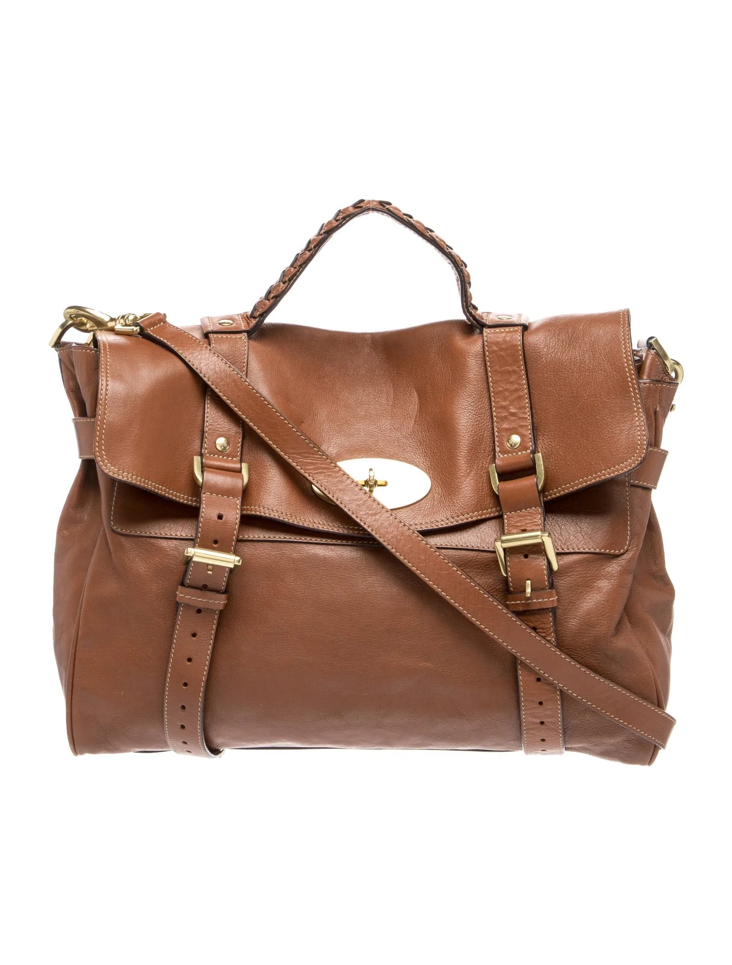 Leather Top Handle Bag
