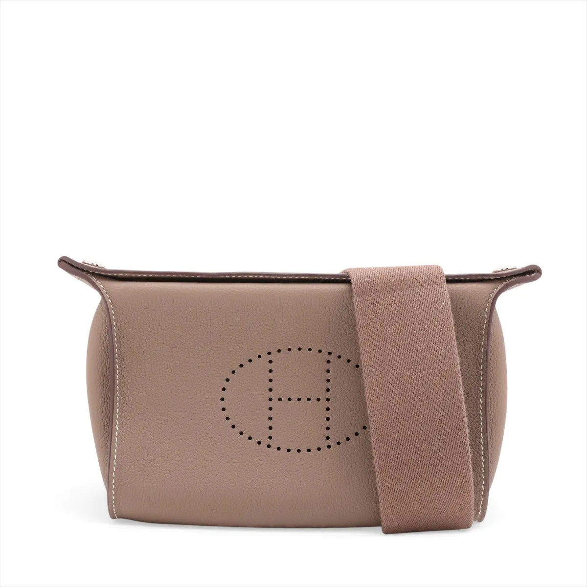 Hermès Vide Poches Togo Etoupe Silver Metal Fittings