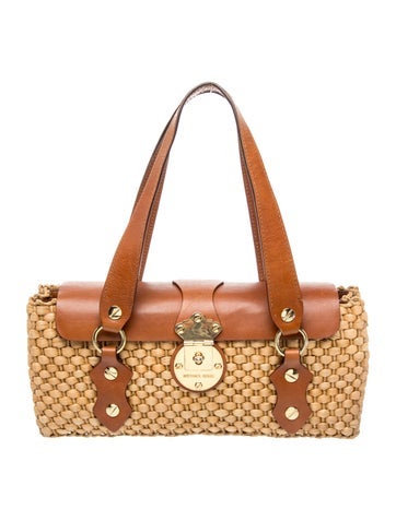 Straw Top Handle Bag