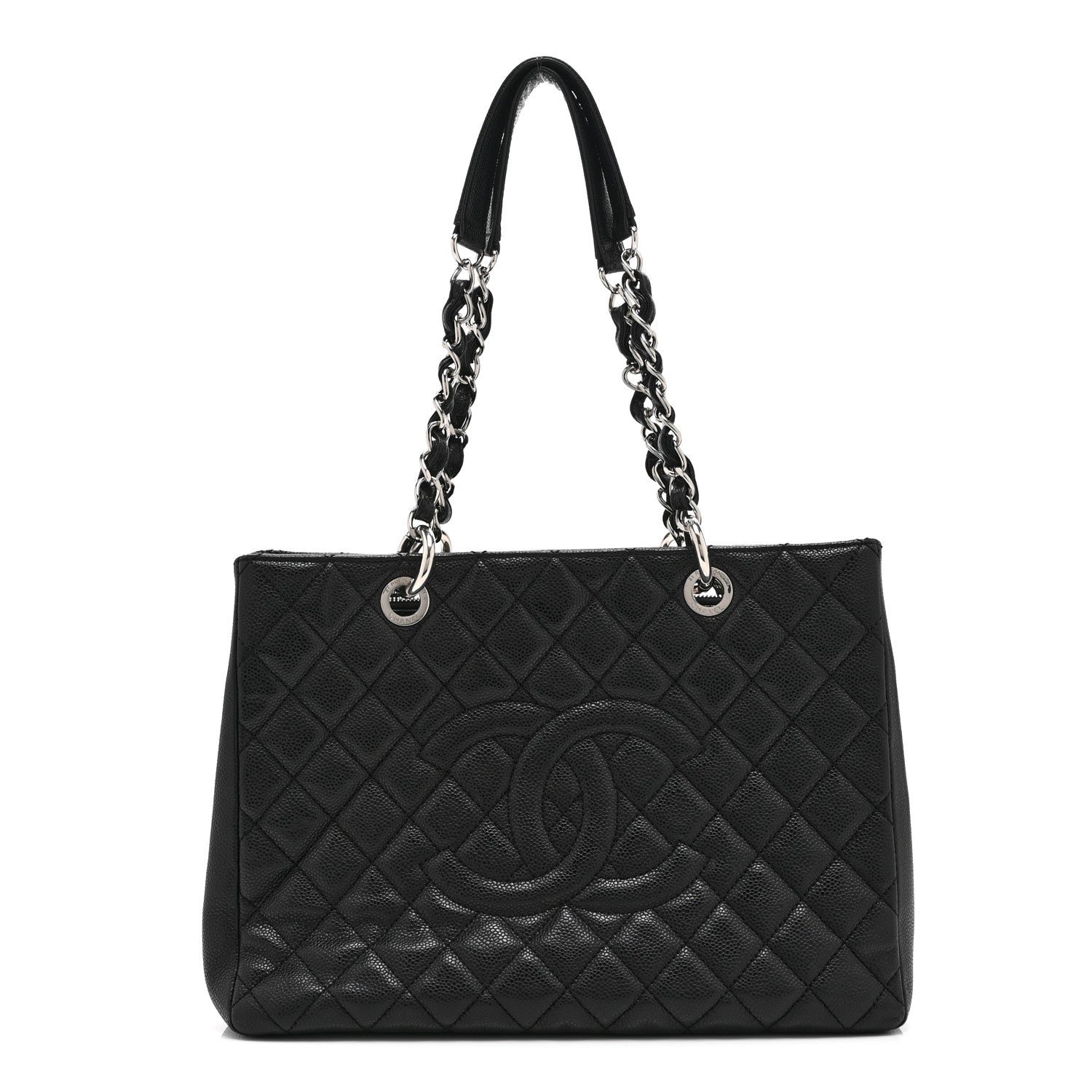 Chanel Caviar Quilted Grand Shopping Tote GST Black