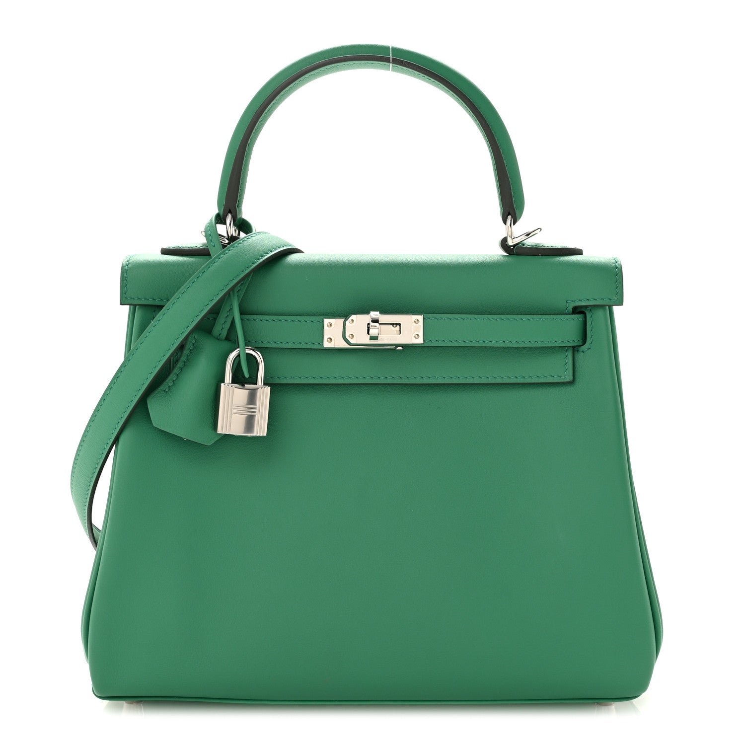 Hermes Swift Eclat Kelly Retourne 25 Vert Vertigo Celeste