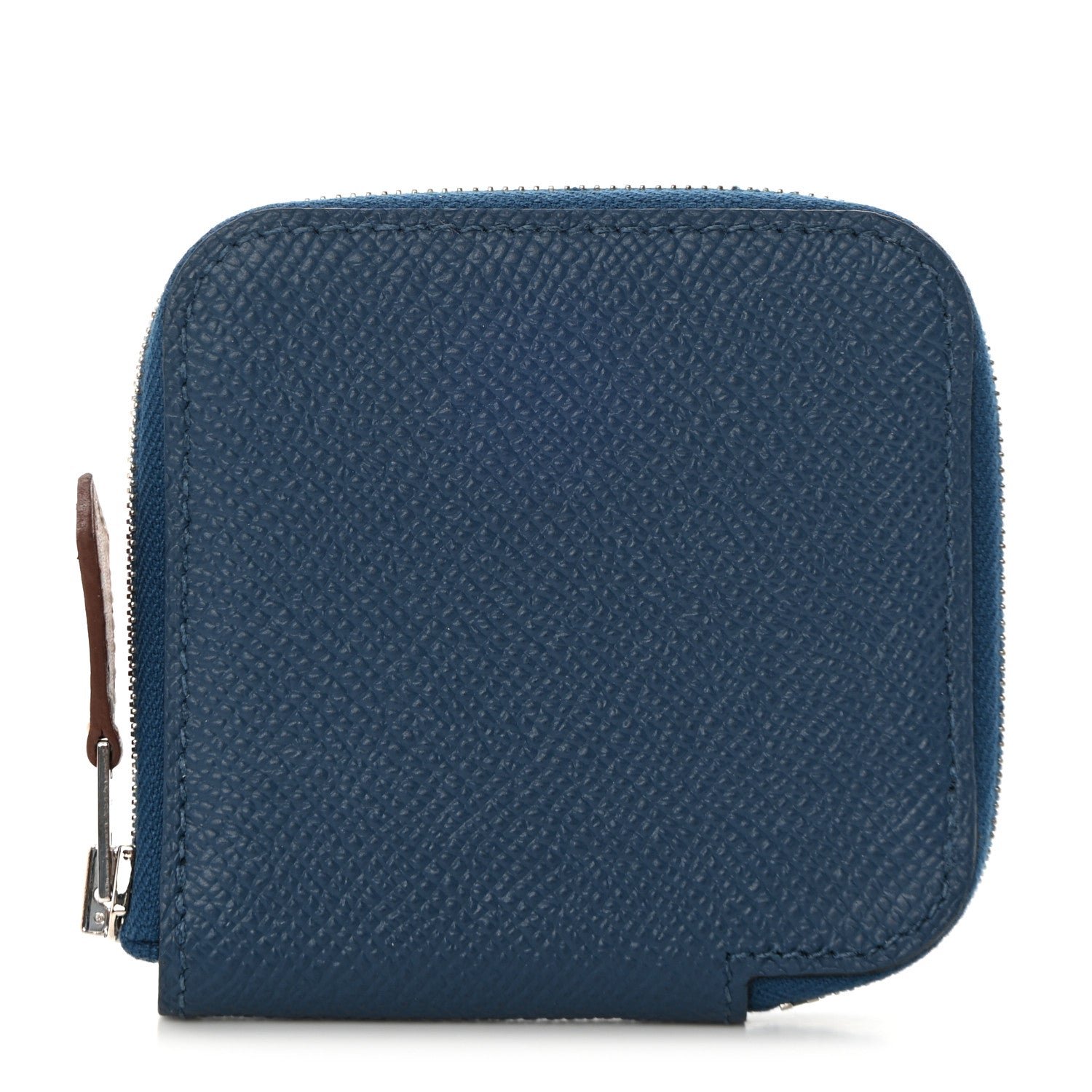 Hermes Epsom Silk'In Coin Purse Deep Bleu