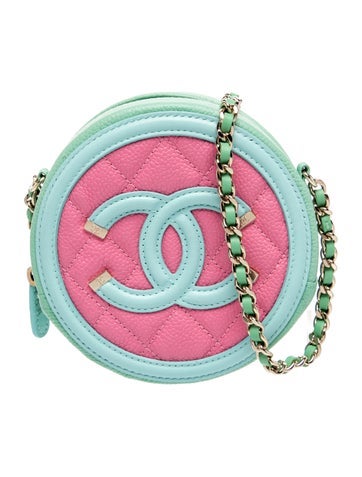 Filigree Round Clutch w/ Chain