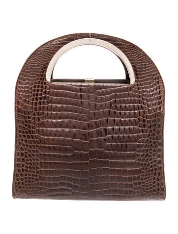 Crocodile Top Handle Bag Vintage