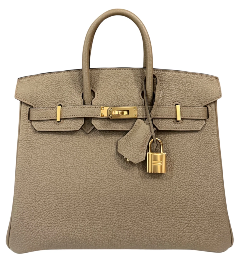 Hermes Beige Marfa Togo  Birkin 25 Gold Hardware, 2025