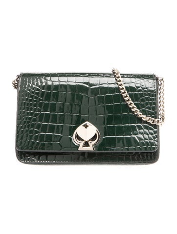 Embossed Leather Crossbody Bag