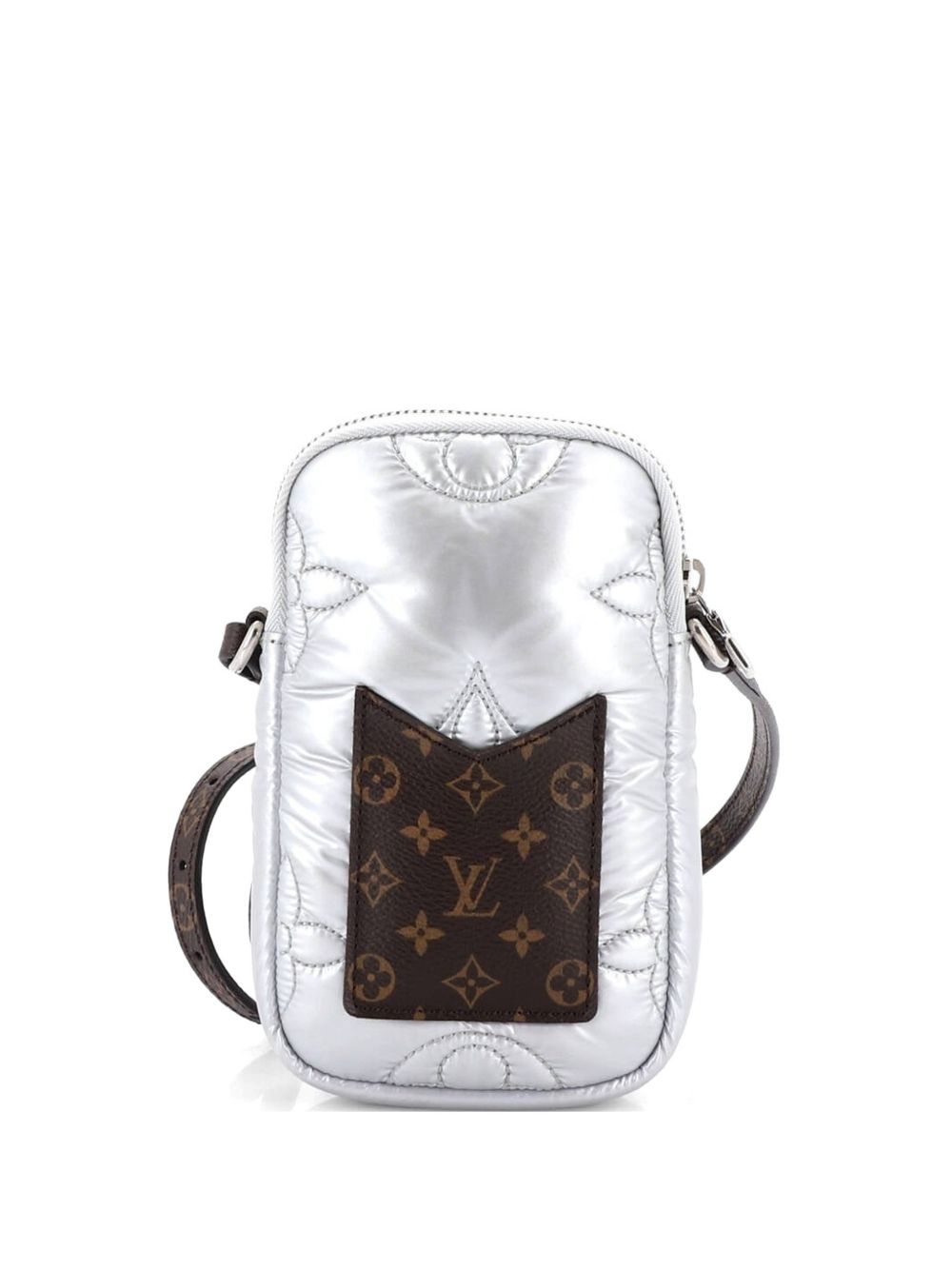 Pillow Phone Pouch Monogram Quilted Econyl Nylon crossbody bag