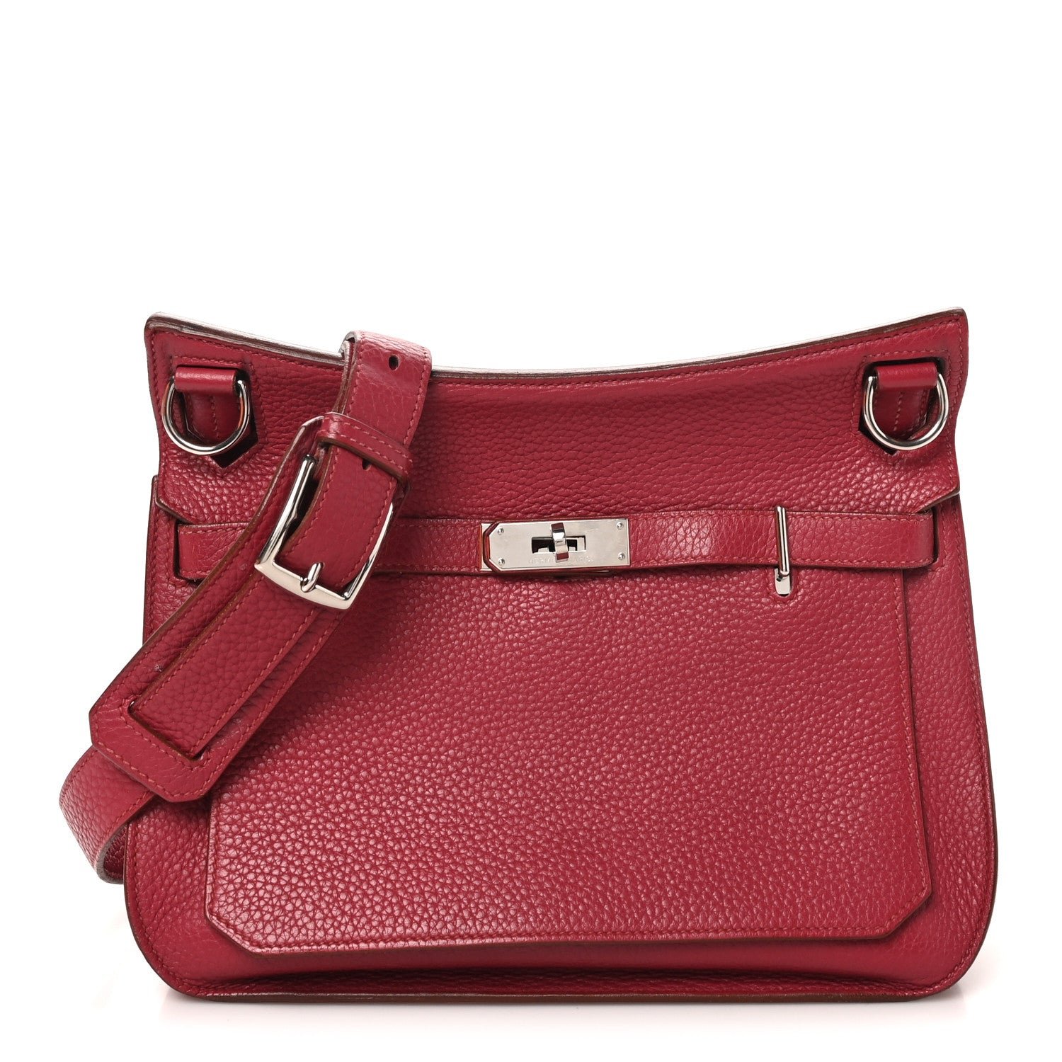 Hermes Taurillon Clemence Jypsiere 28 Rubis