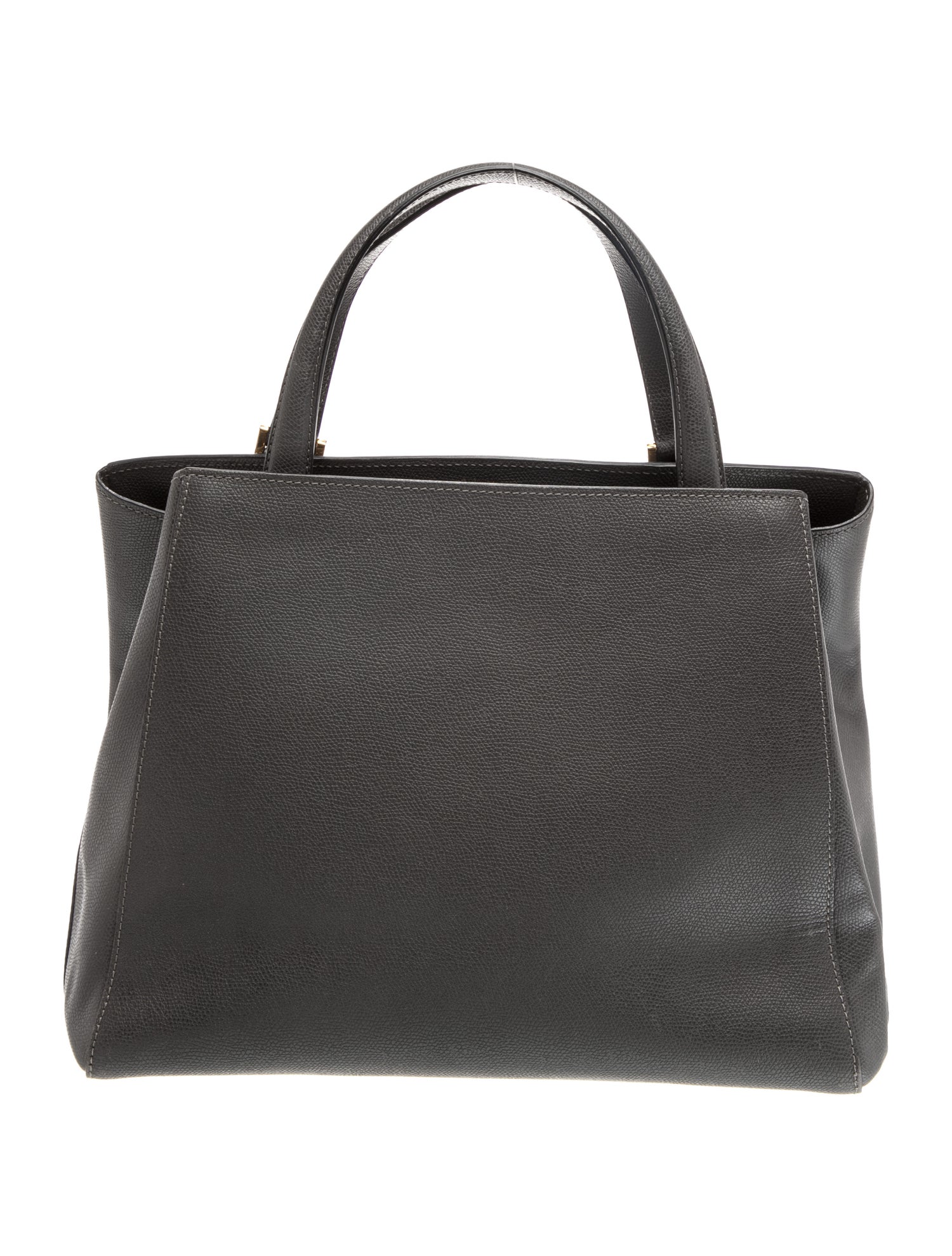 Valextra Leather Top Handle Bag