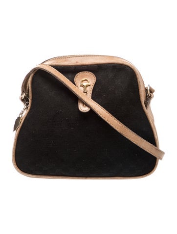 Microguccissima Vintage Canvas Crossbody