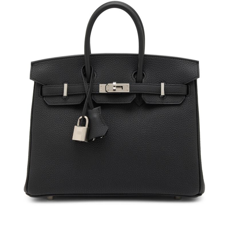 Hermes Black Togo Birkin 25 Palladium Hardware, 2025