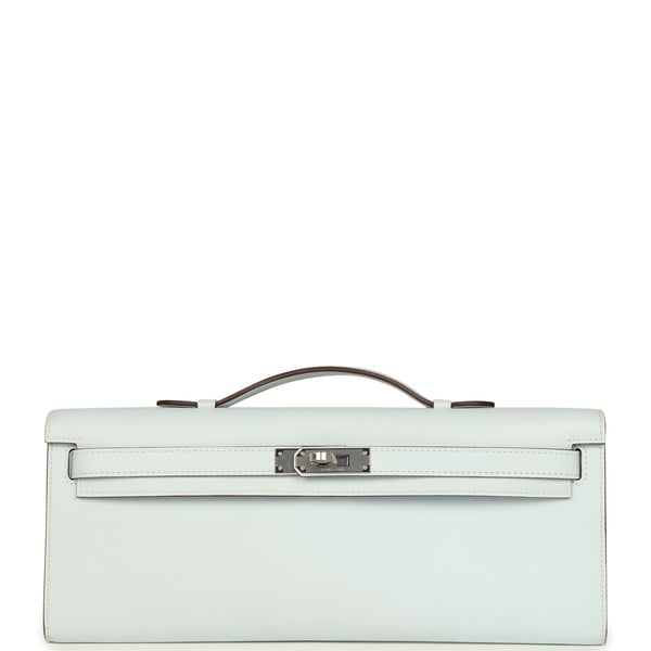Hermes Hermes Kelly Cut Bleu Brume Swift Palladium Hardware