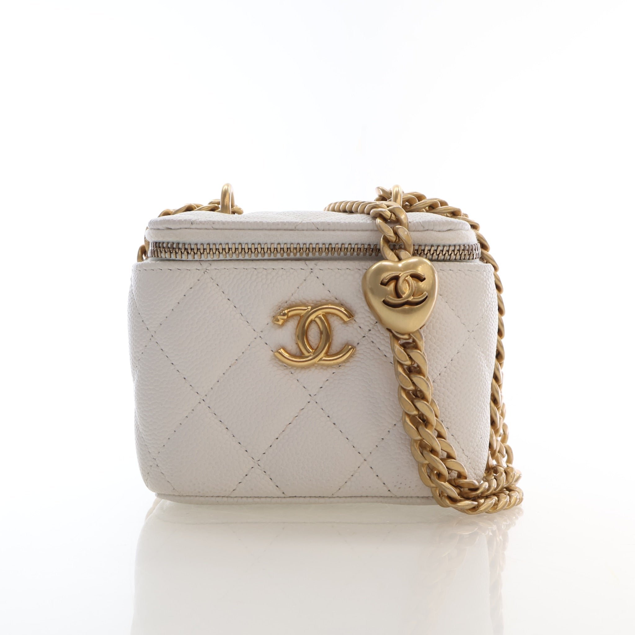 Chanel Mini Caviar Sweetheart Crush Vanity Case
