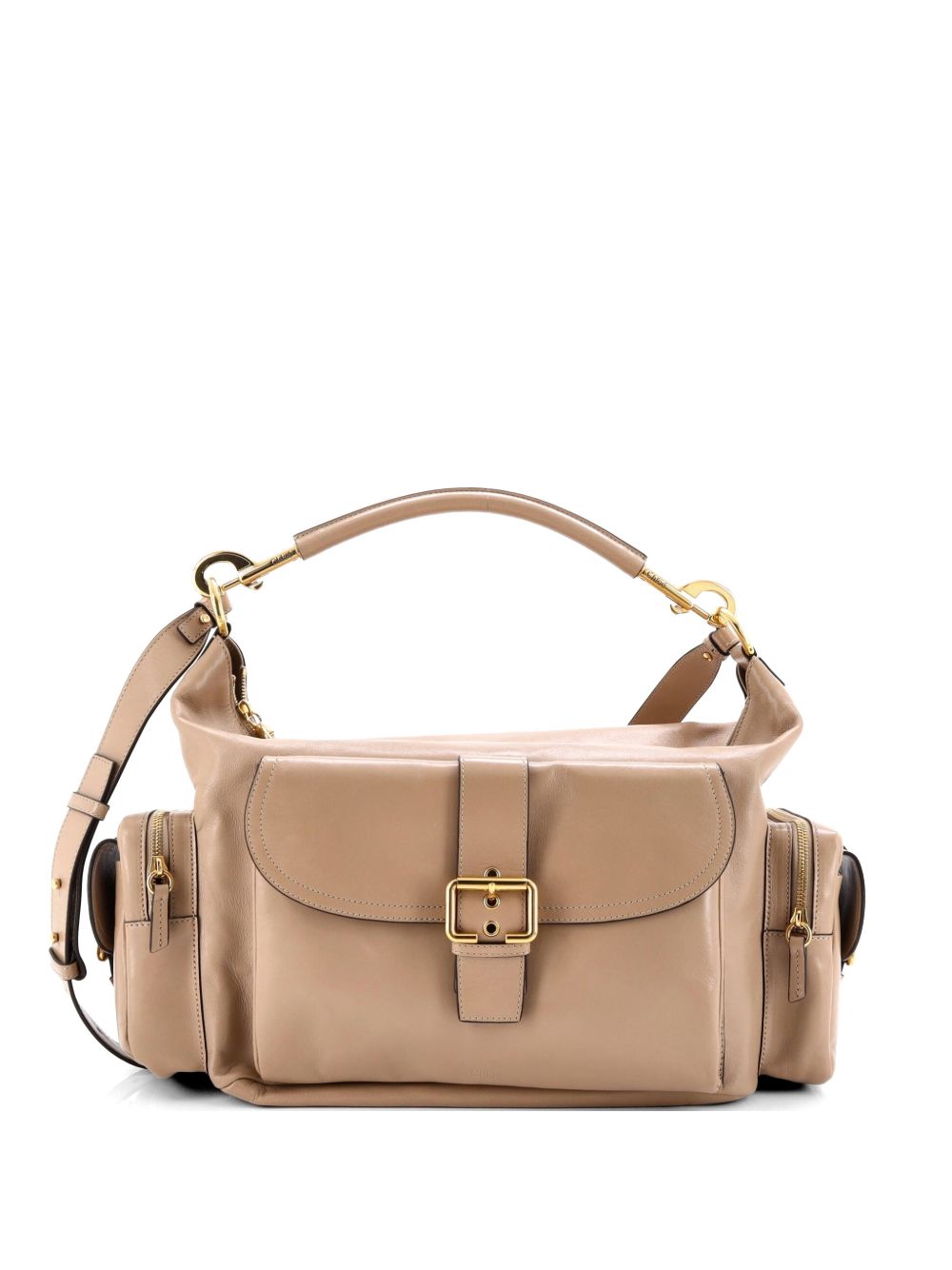 Camera Leather Large shoulder bag