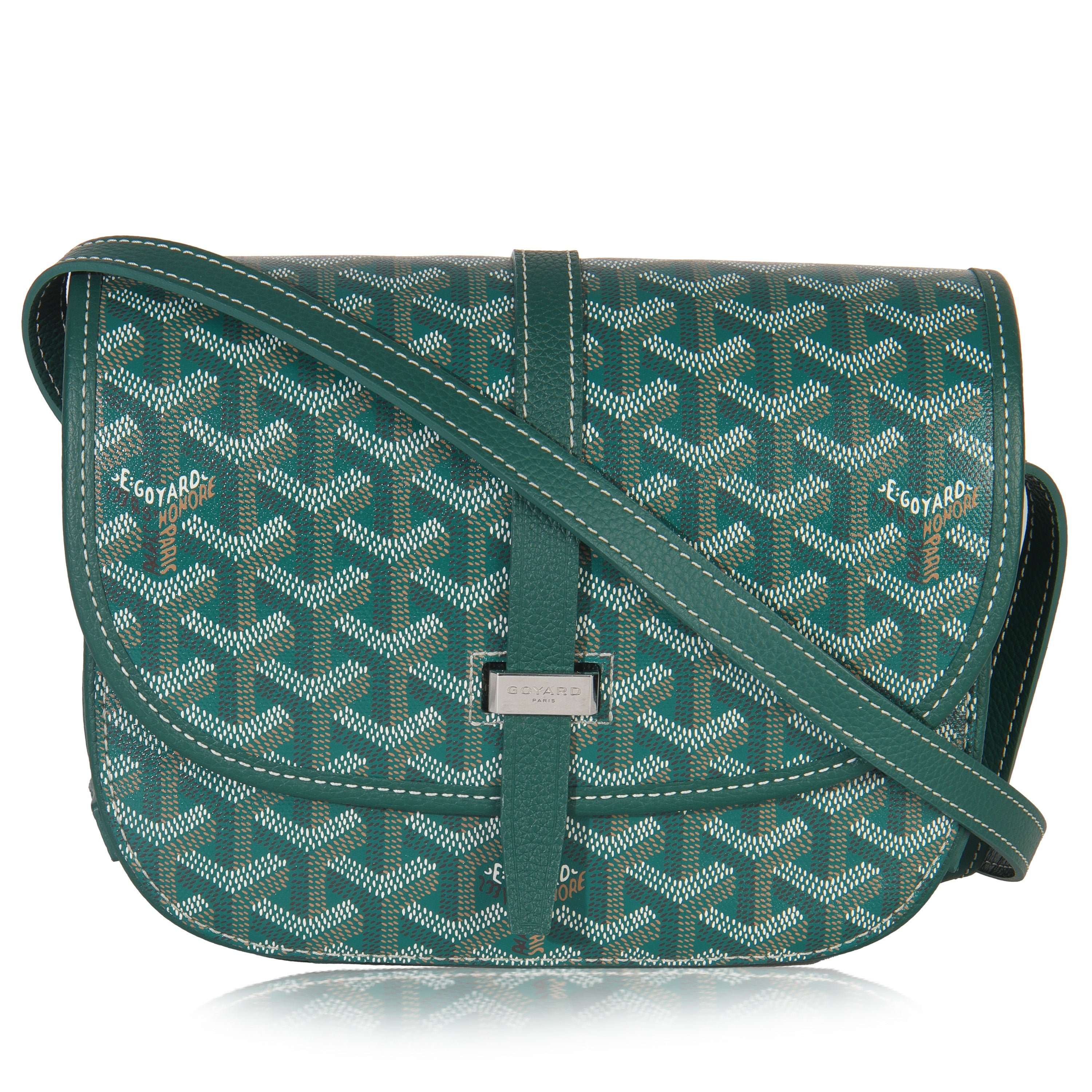 Goyard Green Goyardine Canvas Belvedere II PM