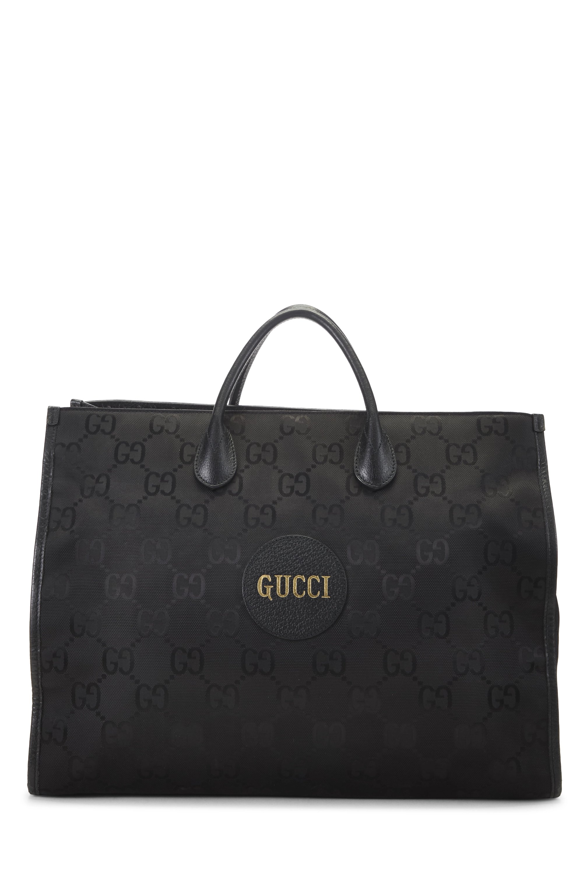 Black GG Nylon Off the Grid Tote Bag