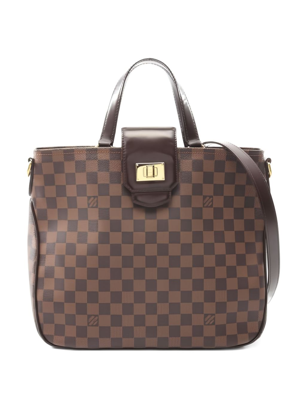 2011  Hippopotamus Roseberry damier ebene tote bag